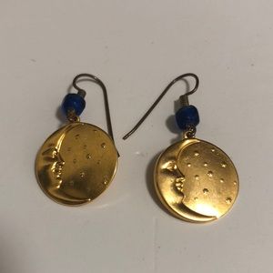 Faces of the moon earrings